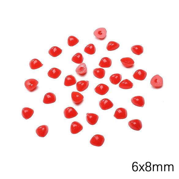 Plastic Resin Acrylic Triangle Cartoon Animal Nose Plush Toy Beads Diy Handmade Doll Jewelry Material