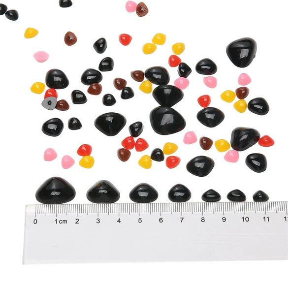 Plastic Resin Acrylic Triangle Cartoon Animal Nose Plush Toy Beads Diy Handmade Doll Jewelry Material