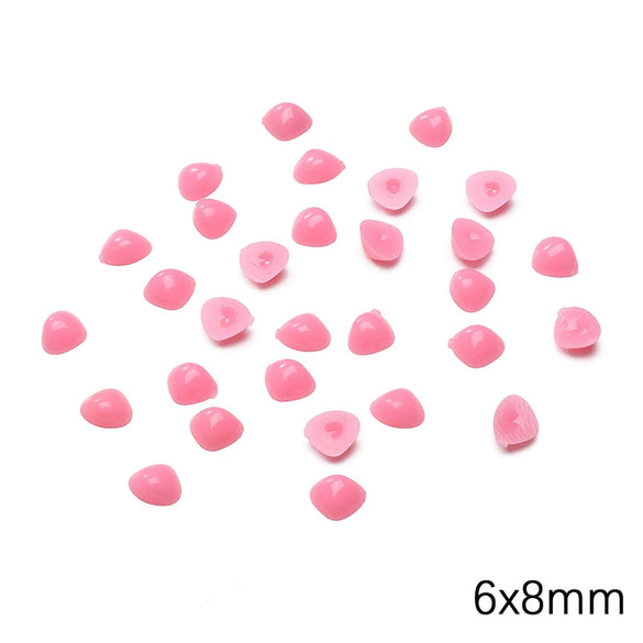 Plastic Resin Acrylic Triangle Cartoon Animal Nose Plush Toy Beads Diy Handmade Doll Jewelry Material