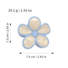Plastic Resin Baking Paint Flower Stitching Women's Hair Grab Clip Hair Accessories