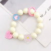 Plastic Resin Candycolored Bracelet Pendant Phone Lanyard With Plant Flowers Pattern And Baking Varnish Treatment