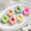 Plastic Resin Egg Flower Baking Paint Fresh Style Women's Hair Clip