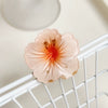Plastic Resin Egg Flower Baking Paint Fresh Style Women's Hair Clip