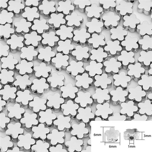 Plastic Resin Five Pointed Star And Flower Spacer Beads For Diy Necklace Bracelet Earrings Jewelry Accessories