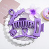 Plastic Resin Flower Hairpin Set With Baking Paint Women's Hair Accessories