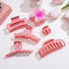 Plastic Resin Flower Hairpin Set With Baking Paint Women's Hair Accessories
