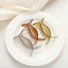 Plastic Resin Geometric Ball Head Grab Clip For Women With Paint Design