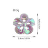 Plastic Resin Handmade Colorful Hollow Plumeria Flower Hairpin For Women