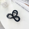Plastic Resin Handmade Elegant Geometric Bow Hair Clip For Women