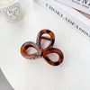 Plastic Resin Handmade Elegant Geometric Bow Hair Clip For Women
