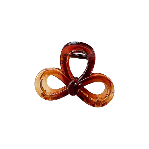 Plastic Resin Handmade Elegant Geometric Bow Hair Clip For Women
