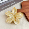 Plastic Resin Handmade Flower Hair Clip For Girls