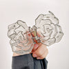Plastic Resin Handmade Fresh Style Flower Pattern Female Hair Accessories Shark Clip