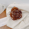 Plastic Resin Handmade Fresh Style Flower Pattern Female Hair Accessories Shark Clip