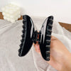 Plastic Resin Handmade Semicircular Women's Grip Hairpin Shark Clip Simple Geometric Style
