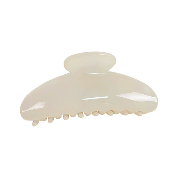 Plastic Resin Handmade Semicircular Women's Grip Hairpin Shark Clip Simple Geometric Style