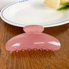 Plastic Resin Handmade Semicircular Women's Grip Hairpin Shark Clip Simple Geometric Style