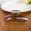 Plastic Resin Handmade Semicircular Women's Grip Hairpin Shark Clip Simple Geometric Style