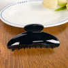 Plastic Resin Handmade Semicircular Women's Grip Hairpin Shark Clip Simple Geometric Style