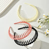 Plastic Resin Handmade Simple Frosted Toothed Nonslip Women's Hair Band And Clip