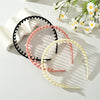 Plastic Resin Handmade Simple Frosted Toothed Nonslip Women's Hair Band And Clip