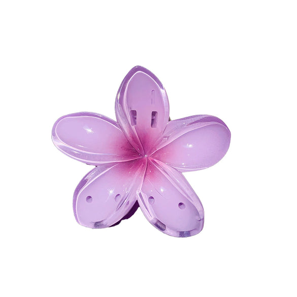 Plastic Resin Handmade Sweet Plant Flower Hair Clips For Women