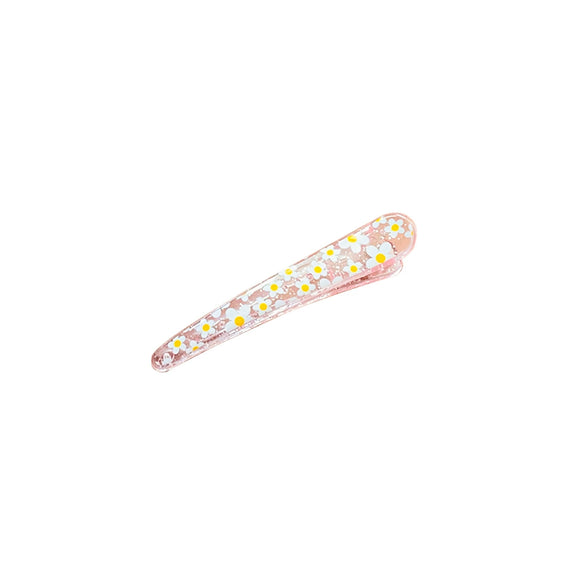 Plastic Resin Handmade Sweet Style Plant Flowers Hair Clip For Women