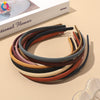 Plastic Resin Handmade Women's Headband Hair Accessories Frosted Morandi Pure Color