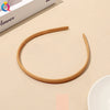 Plastic Resin Handmade Women's Headband Hair Accessories Frosted Morandi Pure Color