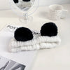 Plastic Resin Handmade Women's Plush Fruit Food Style Panda Hair Band Hair Accessories