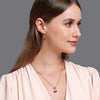 Plastic Resin Jewelry Set With Plants Flowers Pattern Electroplated For Women