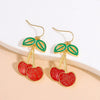 Plastic Resin Jewelry Set With Plants Flowers Pattern Electroplated For Women