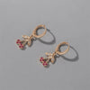 Plastic Resin Jewelry Set With Plants Flowers Pattern Electroplated For Women