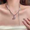 Plastic Resin Jewelry Set With Plants Flowers Pattern Electroplated For Women
