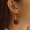 Plastic Resin Jewelry Set With Plants Flowers Pattern Electroplated For Women