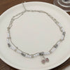 Plastic Resin Jewelry Set With Plants Flowers Pattern Electroplated For Women