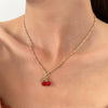 Plastic Resin Jewelry Set With Plants Flowers Pattern Electroplated For Women