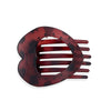 Plastic Resin Love Shape Women's Hairpin Duckbill Clip With Baking Paint Simple Geometric Headwear Hair Accessories