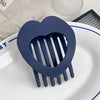 Plastic Resin Love Shape Women's Hairpin Duckbill Clip With Baking Paint Simple Geometric Headwear Hair Accessories