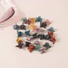 Plastic Resin Mini Small Grab Clip Hairpin With Baking Paint Geometric Style For Women