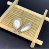 Plastic Resin Pearl Water Drop Pendant Jewelry Accessories Electroplated Diy Necklace Earrings