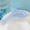 Plastic Resin Shell Hair Clip With Dolphin And Shark Shape Baking Paint Minimalist Style For Women
