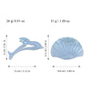 Plastic Resin Shell Hair Clip With Dolphin And Shark Shape Baking Paint Minimalist Style For Women