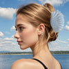 Plastic Resin Shell Hair Clip With Dolphin And Shark Shape Baking Paint Minimalist Style For Women