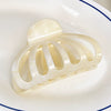 Plastic Resin Simple Geometric Baking Paint Women's Pumpkin Semiround Hair Clip Hair Accessories