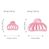 Plastic Resin Simple Geometric Baking Paint Women's Pumpkin Semiround Hair Clip Hair Accessories
