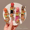Plastic Resin Spray Oil Cartoon Character Style Women's Hair Accessories Hair Ring And Pony Tail Tie