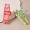 Plastic Resin Sweet Plant Flowers Style Baking Varnish Hair Claw For Women