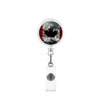 Plastic Retractable Work Card Back Clip Commemorative Fashion With Maple Leaf Printing
