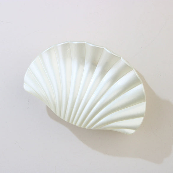 Plastic Scallop Hair Clip Light Luxury Style Paint Process Women's Hair Accessories